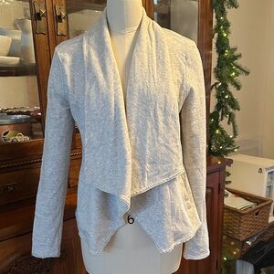 Caslon Drape Collar Knit Blazer Size Small Gray